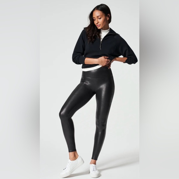 SPANX Pants - SPANX faux leather leggings size M